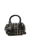 Liujo Beige Tasche Mit Allover-logo  In Black