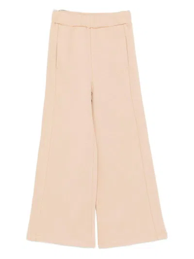 Liujo Kids' Beige Wide-leg Trousers  In Neutral