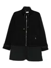 Liujo Black Fleece Jacket With Zip And Pockets