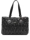 Liujo Black Pleated Bag  In Black