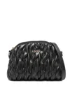 Liujo Black Quilted Shoulder Bag  In Black