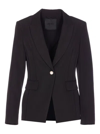 Liujo Black Single-breasted Blazer
