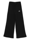 Liujo Black Sweatpants With Logo  In Black