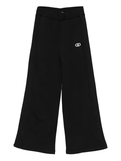 Liujo Kids' Black Sweatpants With Logo