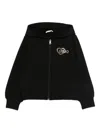 Liujo Black Sweatshirt With Classic Hood  In Black