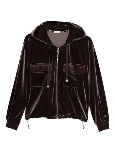 Liujo Brauner Hoodie Mit Taschen