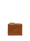 Liujo Brown Eco-leather Wallet With Logo  In Brown