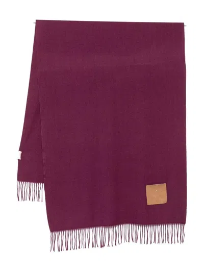 Liujo Burgundy Scarf With Fringes