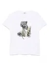 Liujo Cotton T-shirt With Print  In White