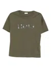 Liujo Crew Neck T-shirt With Logo  In Green