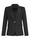 Liujo Dunkelgrauer Blazer Im Milanese-stich