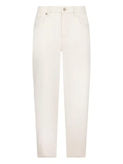 Liujo Ecru-weisse Jeanshose  In White