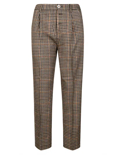 Liujo Elegant Jewel-embellished Trousers For Women In Brown