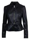 Liujo Faux Leather Jacket  In Black