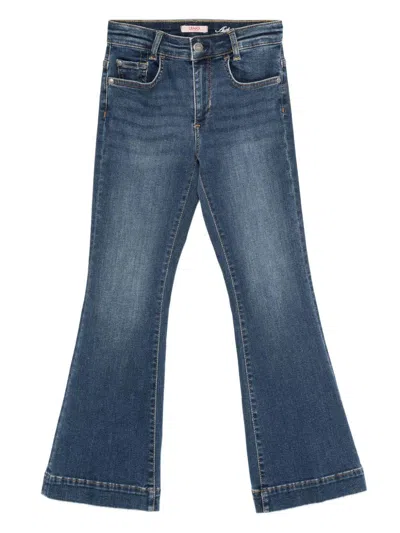 Liujo Kids' Flared Skinny Jeans  In Blue