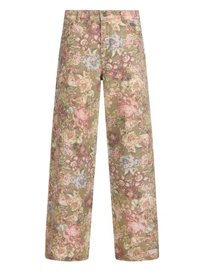 Liujo Floral Print Trousers  In Multi