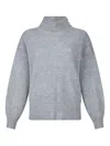 Liujo Grauer Rippenpullover  In Gray