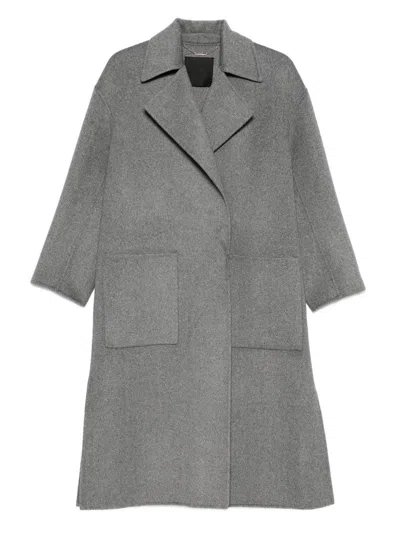 Liujo Gray Coat With Pockets