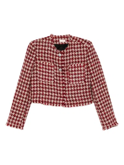 Liujo Hahnentrittjacke  In Red