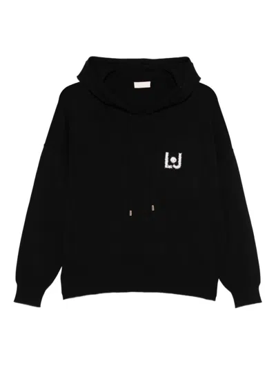 Liujo Hoodie Mit Aufgenähtem Logo