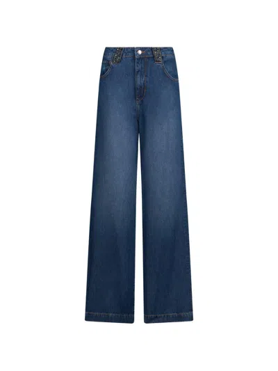 Liujo Jeans Con Effetto Wash Blu  In Blue