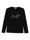 Liujo Langarm-t-shirt Mit Logo