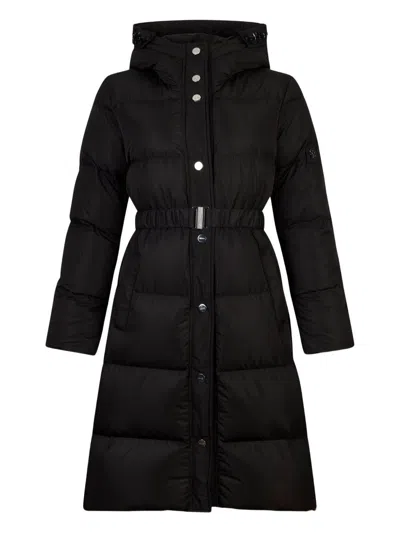 Liujo Lange Schwarze Daunenjacke  In Black