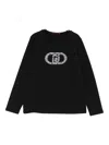 Liujo Long-sleeved T-shirt With Logo  In Black