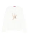 Liujo Long-sleeved T-shirt With Logo  In White