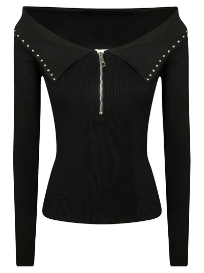 Liujo Maglia Borchie In Black
