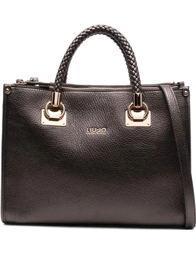 Liujo Medium 'satchel' Tote Bag  In Brown