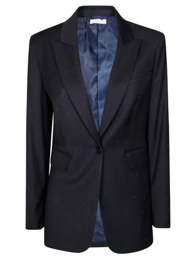 Liujo Mini Strass Jacket For Women In Blue