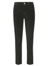 Liujo Pantalone Velluto Liscio In Black