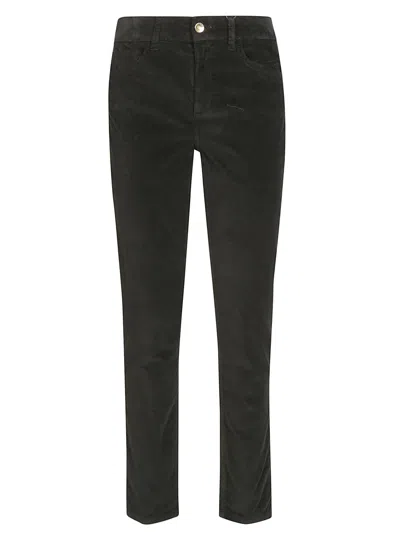 Liujo Pantalone Velluto Liscio In Black