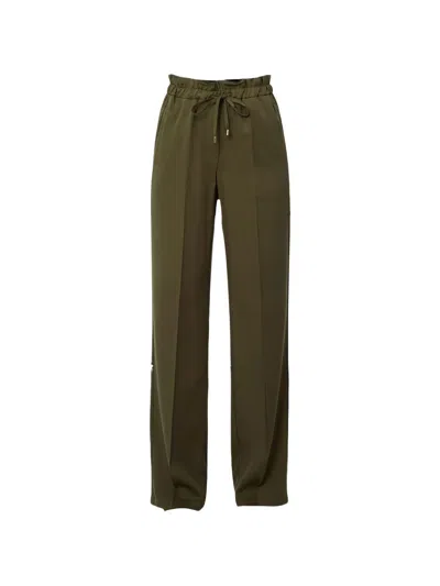 Liujo Pantalone Verde Con Coulisse In Vita  In Green