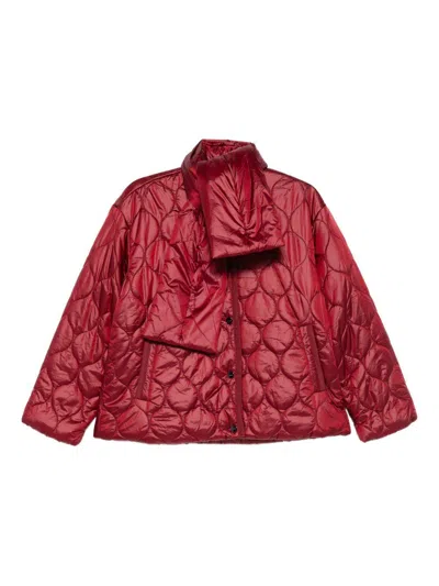 Liujo Rote Daunenjacke Mit Steppdesign  In Burgundy