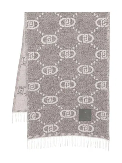 Liujo Scarf With Logo And Fringes