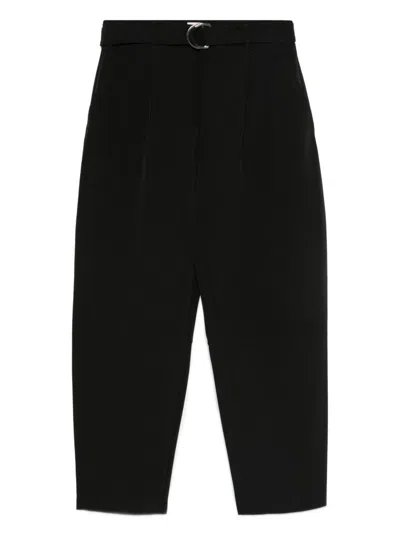 Liujo Schwarze Hose Mit Schnalle  In Black