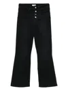Liujo Schwarze Jeans Mit Hoher Taille Und Ausgestelltem Bein  In Black