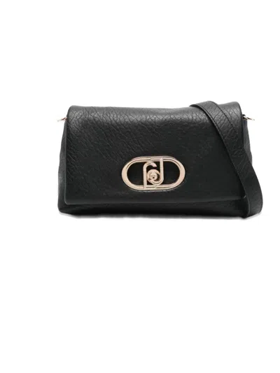 Liujo Schwarze Tasche Mit Logo-plakette  In Black