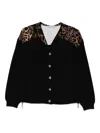 Liujo Schwarzes Sweatshirt Mit Animalprint  In Black