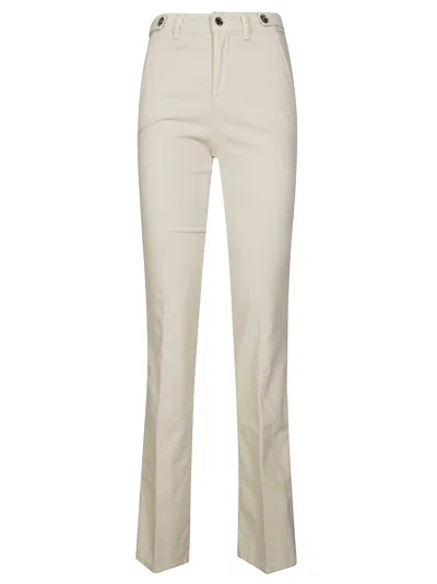 Liujo Smooth Velvet Trousers For Women In White