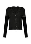 Liujo-sport Women's Cardigan Liu Jo Tf5027ms49i Black In Black