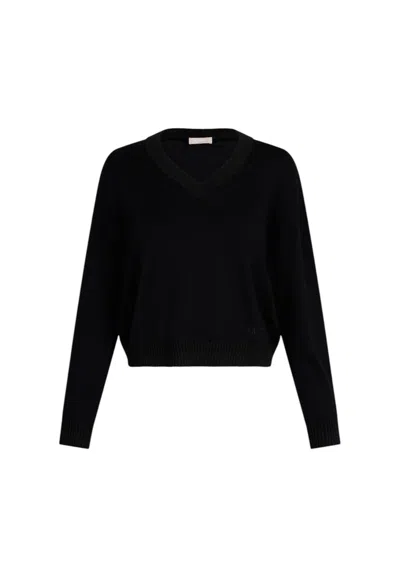 Liujo-sport Women's Sweater Liu Jo Ta5062ms49i Nuit Noir In Black