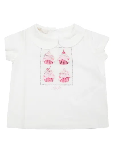 Liujo T Shirt Colletto Coppette Gelato