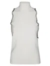 Liujo Top Maglia Con Strass In White