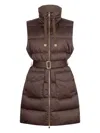 Liujo Vest With Belt At The Waist  In Brown
