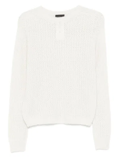 Liujo Weisser Pullover Mit Rundhalsausschnitt  In White