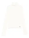 Liujo White Cable Knit Sweater  In White