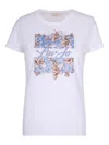 Liujo White Cotton T-shirt With Print